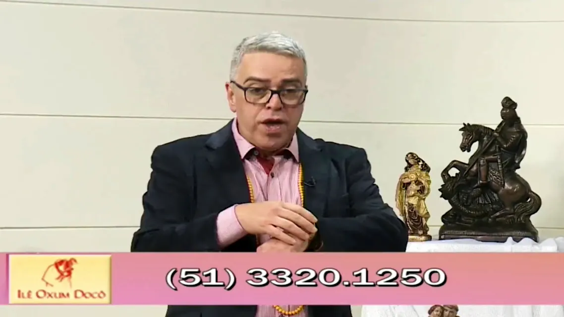 Pai Pedro no programa Algo Mais, da TV Pampa